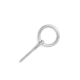 Inox vijak za drvo 8x60 sa prstenom, art. 8362 A4